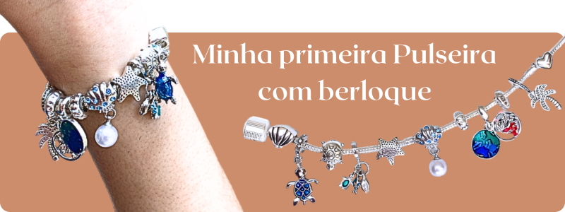 Minha primeira pulseira com berloques