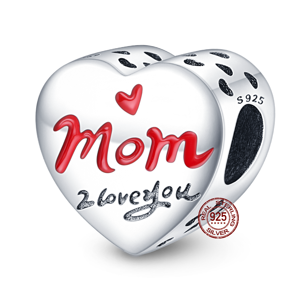 Berloque Mom I Love You- Prata 925